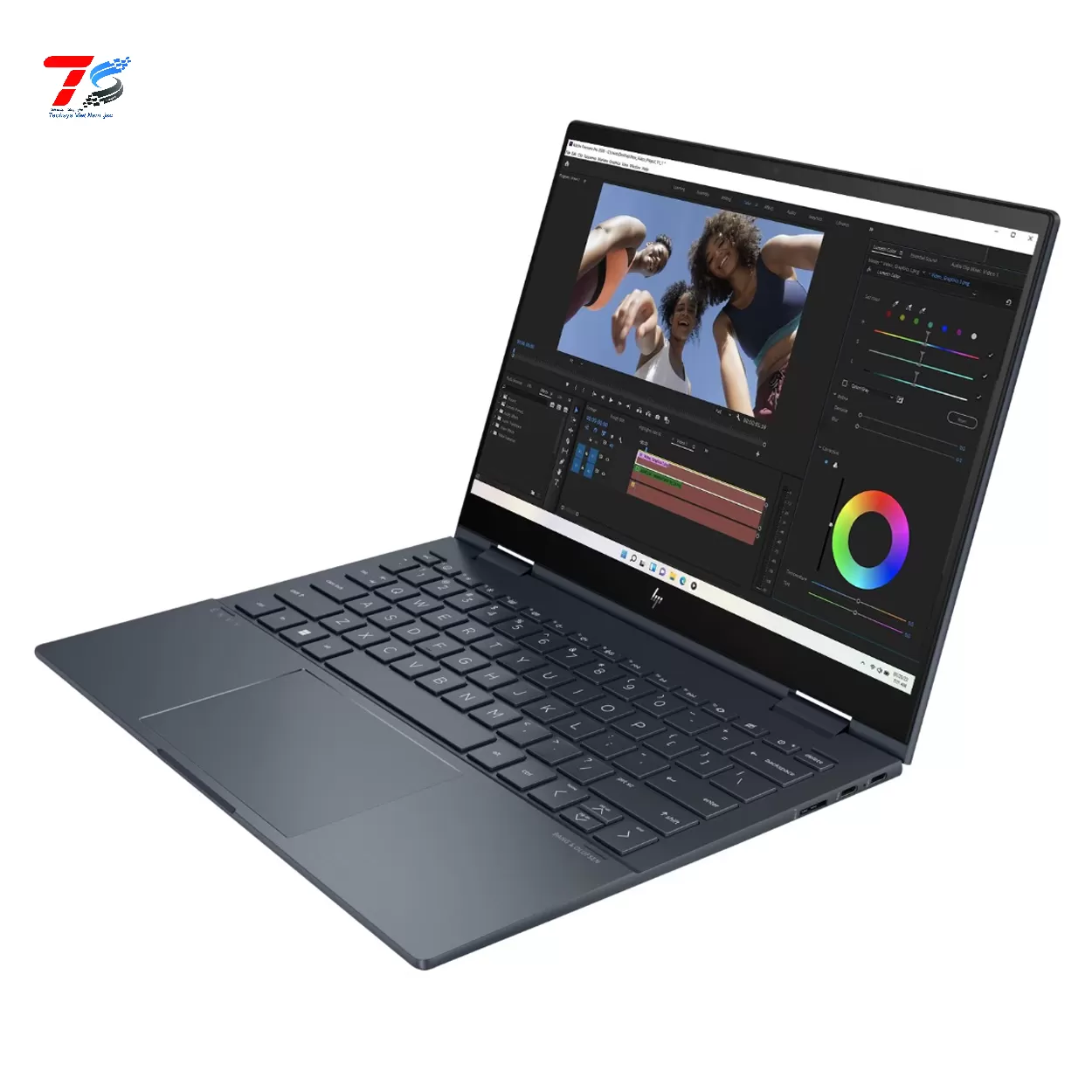 Máy tính xách tay HP Envy X360 13-bf0090TU i7-1250U/16G/512GSSD/13.3T_2.8K/OLED/PEN/W11H/XANH (76B13PA)